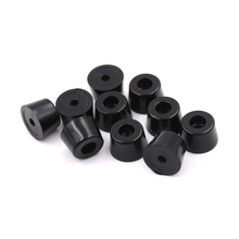 Black Duable 10Pcs Soft Rubber Furniture Chair Table Feet Leg Bottom Anti-skid glides shock Floor Protector Screw on Pad 2024 - buy cheap