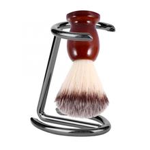 Face Brush Stainless Steel Men Shaving Brush Stand Razor Holder for Salon Home Travel Use Shave Brush 2024 - compre barato