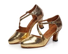 Women's Ballroom Latin Dance Shoes Ladies Salsa Sandal Female Samba Tango Kizomba Dance Shoes Soft Sole High Heel 5,6,7cm 1645 2024 - buy cheap