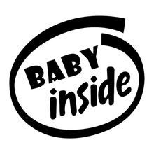 Etiqueta do carro 3D 12.7*11.5 centímetros Do Bebê Dentro Baby On Board Adesivo de Carro Engraçado Adesivos de carro e Decalques de Vinil estilo do carro 2024 - compre barato