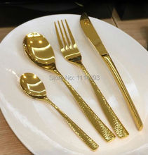 2310G-GOLD 18-10 Forged Stainless steel  Cutlery set 24pcs Golden Plating Titanium / Colored Flatware set of Restaurant or Hotel 2024 - buy cheap