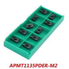 Free shipping  carbide inserts APMT1135PDER-M2 R0.8 for face milling cutter 300R series tools suitable NC/CNC Machine 2024 - buy cheap