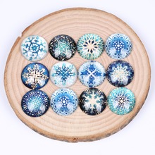 onwear mixed snowflake photo round glass cabochons 10mm 12mm 14mm 18mm 20mm 25mm diy jewelry findings 2024 - buy cheap