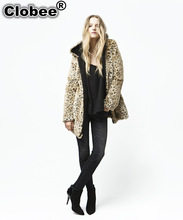 2018 leopard jacket feminino women Winter Faux Fur Coat Fake Fur Leopard Jacket Lady Faux Fur Outerwear chaquetas mujer WT8 2024 - buy cheap