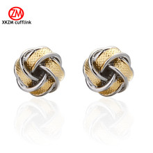 Luxury Mens Cufflinks Cuff Links For Wedding Men's Shirt Cufflinks yellow knot Men's Suit Brand Cufflinks For Mens 2024 - buy cheap