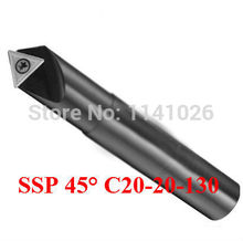 Free Shipping  SSP C20-20-130 45 degree  indexable spot drill cutter,slot plunge milling and chamfering processing 2024 - buy cheap