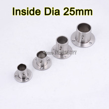 4 PCS Stainless Steel Flange Closet Rod Flange Socket Inside Dia 25mm Pole Fixed Base Accessories KF799 2024 - buy cheap