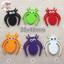 4.8CM mix color Non-woven patches Halloween spider Felt Appliques for clothes Sewing Supplies diy craft ornament 2024 - buy cheap