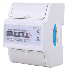 AC 220V 50Hz 1 Phase 2 Wire Energy Meter DIN Rail Electronic Meter Energy KWh Meter 10-40A Measuring Tools 2024 - buy cheap