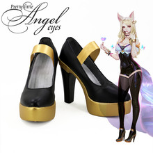 Popular game League of legends LOL KDA  Ahri Cosplay Shoes Party Custom Made Shoes 2024 - buy cheap