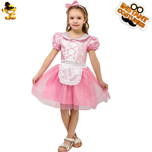 DSPLAY Halloween Cosplay Costume Girls Pink Princess Fancy Dress Costumes For New Year Party 2024 - buy cheap