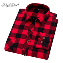 DAVYDAISY 2020 New Arrival Spring Autumn Flannel Men Shirts Long Sleeve Men's Plaid Shirt Slim Fit Camisas 9 Colors DS297 2024 - buy cheap