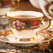Кофейная чашка в Королевском Стиле Золотого Цвета высшего класса из костяного фарфора, элегантный европейский набор чайной чашки и блюдце, ... 2024 - купить недорого