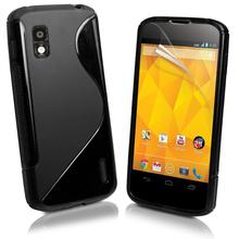 fashion cover skin silicone rubber gel soft S LINE case TPU wave back for LG Google Nexus 4 E960 case High Quality frame shell 2024 - buy cheap