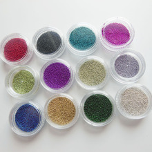 Top Nail 12 Colors  Nails Metal Caviar Design Wheel Charms 3D Decorations  Supplies   nail art tool 2024 - buy cheap