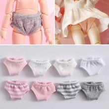 1PCS OB11 Cute Stripe Underpants Pure Color Underwear Pants for 1/12 Bjd Dolls Accessories 2024 - buy cheap