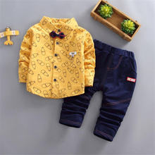 BibiCola boys clothing sets spring autumn children casual cotton shirt+pants 2pcs tracksuits for boys kids sports suits clothes 2024 - buy cheap