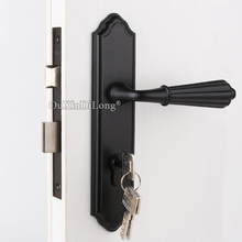 High Quality European Mute Mortise Door Lock Set Interior Entry Silent Door Lever Lock for Living Room Bedroom Bathroom 3 Colors 2024 - buy cheap