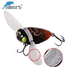 SMART Biomimetic Cicada Bait 40mm6.1g Top Water Fishing Lures VMC Hook Isca Artificial Baits Pesca Leurre Peche Fishing Wobblers 2024 - buy cheap