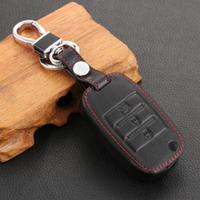 Car Genuine Leather Flip Folding Key Case For KIA Sid Rio Soul Sportage Ceed Sorento Cerato K2 K3 K4 K5 key Set Remote Cover 2024 - buy cheap