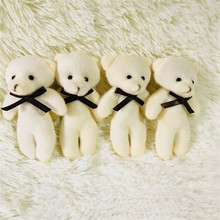 12pieces/lot 12cm pendant Bear cartoon bouquet bear doll plush doll mini Key bag pendant 2024 - buy cheap