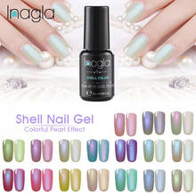 Inagla Shell Gel Polish Long Lasting Beauty Salon Soak Off UV LED Art Design Varnish Top Base Coat Semi Permanent Primar 2024 - buy cheap
