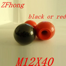 2pcs M12 x 40mm black or red Ball Knob 12mm Thread 35mm Ball Diameter Bakelite Black Ball Lever Knob for Machine Tools 2024 - buy cheap