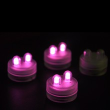 Hot Sale 50pcs Round Shape Double Submersible Waterproof Floralyte II LED Fairy Tea Party Light For Wedding Centerpiece 2024 - buy cheap