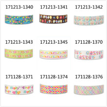 10yards - different size - Easter grosgrain ribbon - Easter rabbit,Easter eggs,cartoon printed grosgrain ribbon/satin ribbon 2024 - buy cheap