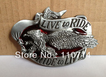 Live to Ride to Live Fling eagle, motor cycles, hebilla de cinturón adecuada para sw-b269 de cinturón de 4cm de ancho, envío gratis 2024 - compra barato