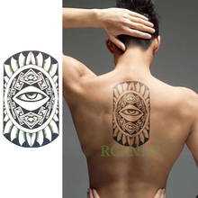 Tatuagem falsa temporária com mandala, totens de lótus, tattoo flash, para costas, perna, braço, barriga, tamanho grande para mulheres e homens 2024 - compre barato