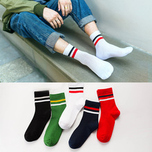 5 Pairs=10 Peices Cotton Men's Socks Strped Casual Breathable Active Socks High Quality Man Solid Long Socks EU 36-44 for Couple 2024 - buy cheap