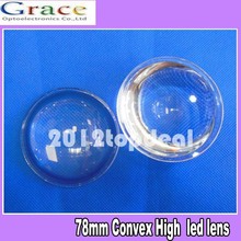 78mm 20-100W LED convex lens optical glass condenser lens Reflector Collimator 2024 - buy cheap