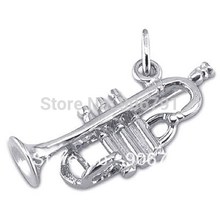10 pingentes de trompete com rodio revestido 2024 - compre barato