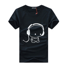 Мужская футболка, летняя и осенняя хлопковая Футболка с мультяшным принтом, 4 цвета, размера плюс 5XL 2024 - купить недорого