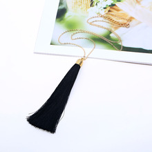 Женское ожерелье с длинной кисточкой Liuxsp, винтажное ожерелье с подвеской в богемном стиле на лето 2024 - купить недорого