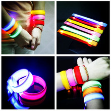 50PCS/LOT LED bracelets flashing wrist band for event party decoration glowing bracelet running gear LED lights wrist ring 2024 - buy cheap