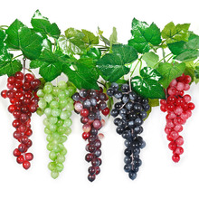 36 cachos de uvas frutas artificiais uva plástico falso frutas lifelike casa festa de casamento decoração do jardim mini simulação frutas 2024 - compre barato