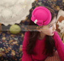 Lady Girls Bowknot Beret Hat Fascinator Hair Clip Net Pillbox Hat Fascinator Hair Clip Accessory Flower Cap 2024 - buy cheap