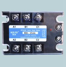 Three-phase solid state relay 25A AC to AC non-contact state relay 110V220V380V 2024 - buy cheap