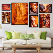 Cartel de Antelope Canyon para decoración de sala de estar, moderno cartel de paisaje cuadro Cuadro sobre lienzo para pared, impresiones e imágenes de pared para Decoración 2024 - compra barato