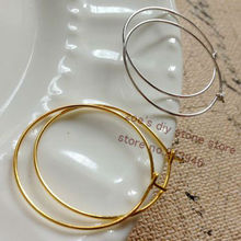 Free Nickel ~ 25MM 200Pcs Hoop Earrings Hooks & Clasps Jewelry Findings 2024 - buy cheap