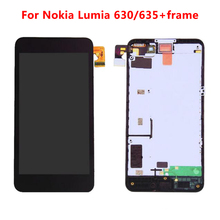 For NOKIA Lumia 630 LCD Touch Screen with Frame For NOKIA Lumia 635 Display Digitizer Assembly Replacement Parts 2024 - buy cheap