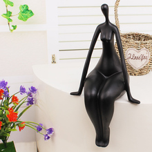 Estatueta nude feminina abstrata, estatueta de resina minimalista para arte corporal, modelo de escultura para presente e artesanato, decoração e enfeite de mesa 2024 - compre barato