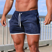 Calção esportiva masculina, shorts de praia para musculação, fitness, casual 2024 - compre barato