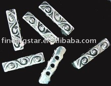 150pcs Tibetan silver Spiral 3 holes spacer bar A481 2024 - buy cheap