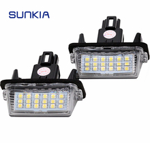 2Pcs/Set SUNKIA LED Car Number License Plate Light for Toyota Camry Corolla Yaris Prius Ractic 6000K Pure White Bulb Lamp 2024 - buy cheap