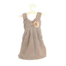 Милое Платье с узором, супер впитывающее Коралловое бархатное полотенце для рук, банное кухонное полотенце для рук, продажа TB 2024 - купить недорого