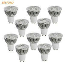 10 Pack.Dimmable 4W GU10 LED Spotlight 4 High Power LED 360-400 lm  Warm White/White/Cool White LED Light Spot Lamp(AC200-240V) 2024 - buy cheap