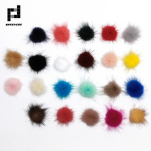 BASEHOME 100pcs/color 30MM Mink Fur Ball Fur Pompom DIY Jewelry Findings Mink Ball for shoes jewelry cloth Making Craft 2023 - buy cheap